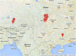 Chengdu Attractions on the Map