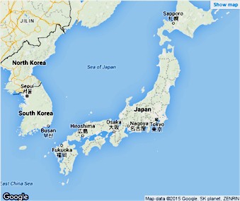 MAP OF JAPAN