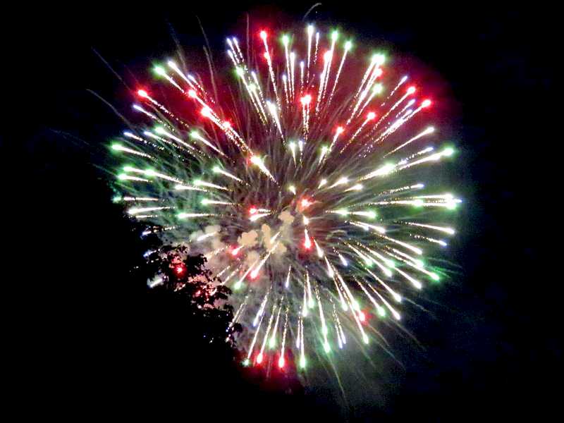 Fireworks on the Berm at Port Stanley Harbourfest 2017