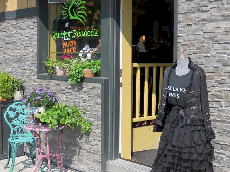 Quirky Peacock, Port Stanley Shops